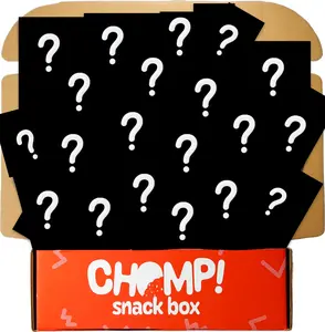 CHOMP Snacks - 20 MYSTERY Pack: Crunchy Spicy Nuts, Beef Jerky, Ramen, Candy Multipack Spice Juice