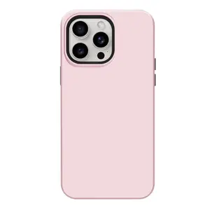 Casing Bee Sakura Plain Solid Color Dual Layer iPhone Case Protector Wireless