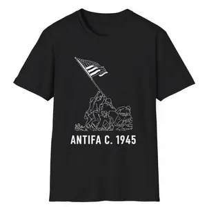Antifa C. 1945 T-Shirt, Patriotic Anti Fascist Liberty Tee, Protest Resist T-Shirts, Antifa Circa Resist, Protest Tee