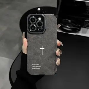 Biblical Cross Phone Case for iPhone 17 Pro Max 16 Pro Max 15 Pro 14 13 12 11 Sleek Shockproof Lightweight Cover with Protection Protective iphone 15 pro max case iphone 13 case drop-proof phone case Cellphone Smartphone