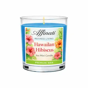 Hawaiian Hibiscus Mini Candle