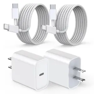 [Buy 1 get 1 free] 40W Fast Charger with 6FT USB C Fast Charging Cable for iPhone 17/16/15/Air/Pro Max, Samsung, AirPods, Smartphone Electronic Charger Accessories