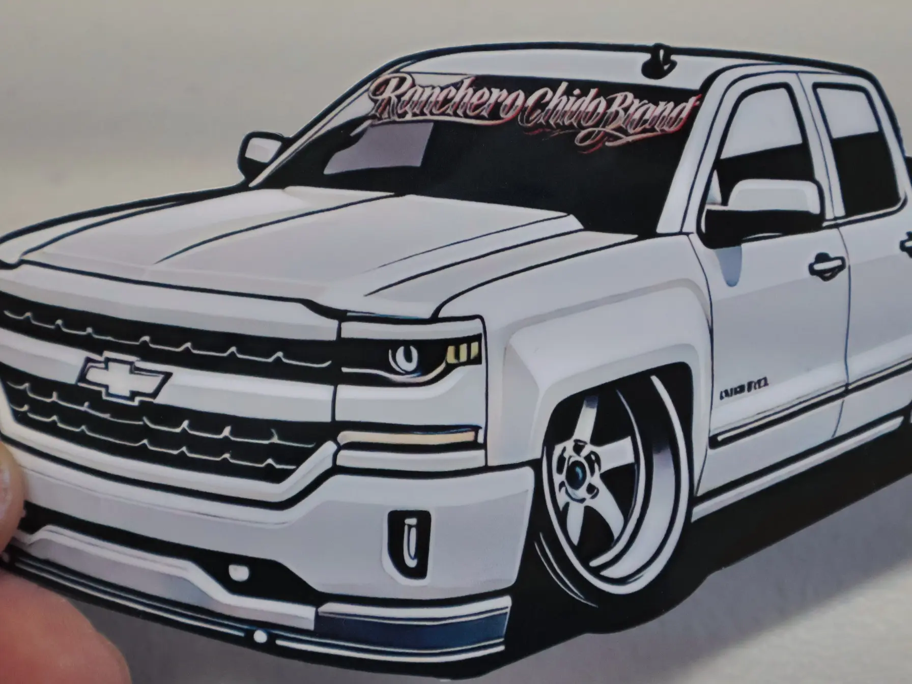 Ranchero Chido Chevy Silverado Waterproof Sticker Ranchero Chido Chevy Silverado Waterproof Sticker