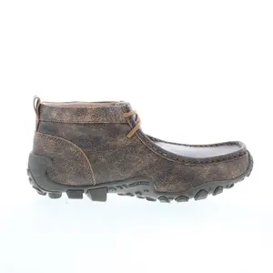 Jama Old West Lace Up Mens Brown Wide Oxfords & Lace Ups Casual Shoes