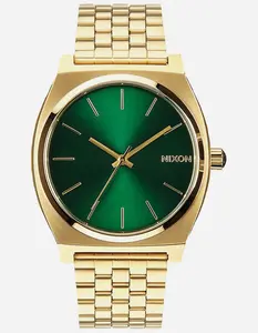 NIXON  Mens Time Teller Gold Watch