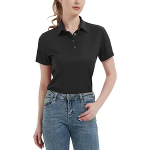 Women's Polo Shirts UPF 50+ Casual Sun Protection Work Quick Dry 4 Buttons Short Sleeve Collared Golf Shirt XS-3XL