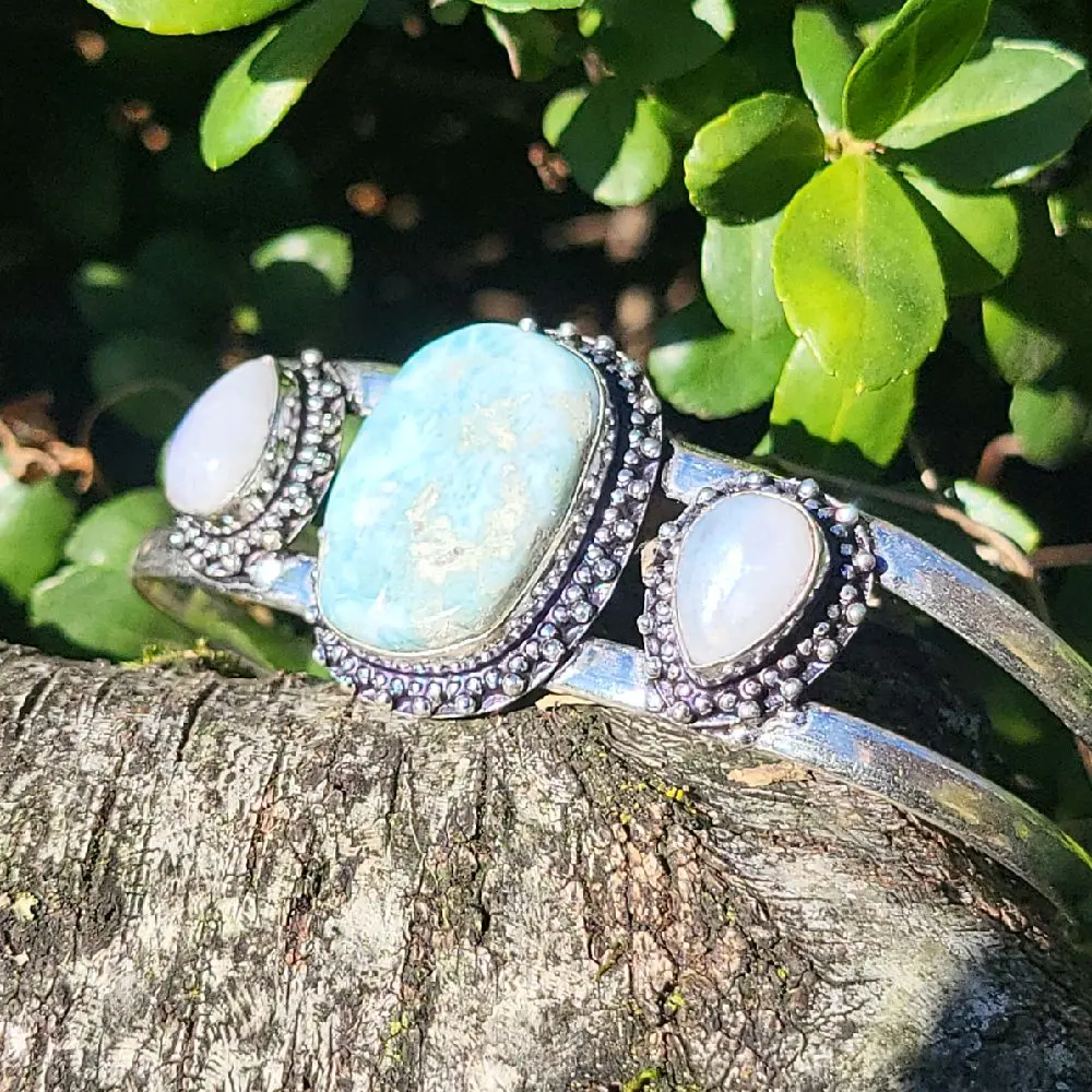 Larimar & Rainbow Moonstone