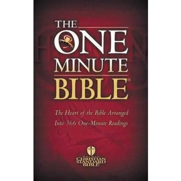 USED Book - One Minute Bible-Hcsb: The Heart of the Bible Arranged Into 366 One-Minute Readings by Holman Bible Staff (Paperback) - english