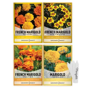 Marigold Seeds For Planting | 4 Variety Pack