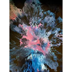 A Piece of Galaxy IV| Mixed Media Pour Painting Artwork | Original Painting