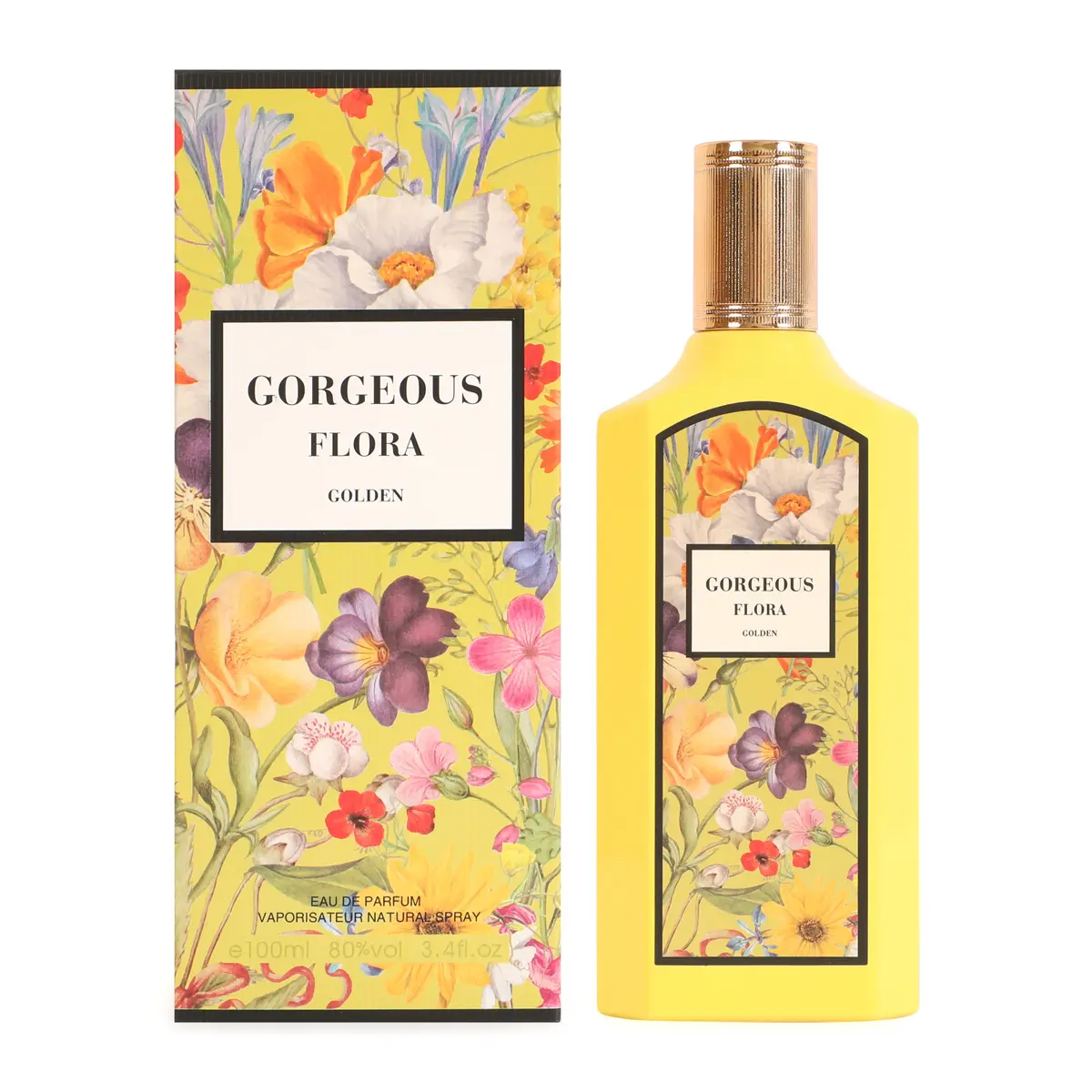 Gorgeous Flora Golden Eau De Parfum Vaporisateur Natural Spray 100Ml 3.4fl.oz. Gorgeous Flora Golden Eau De Parfum Vaporisateur Natural Spray 100Ml 3.4fl.oz.