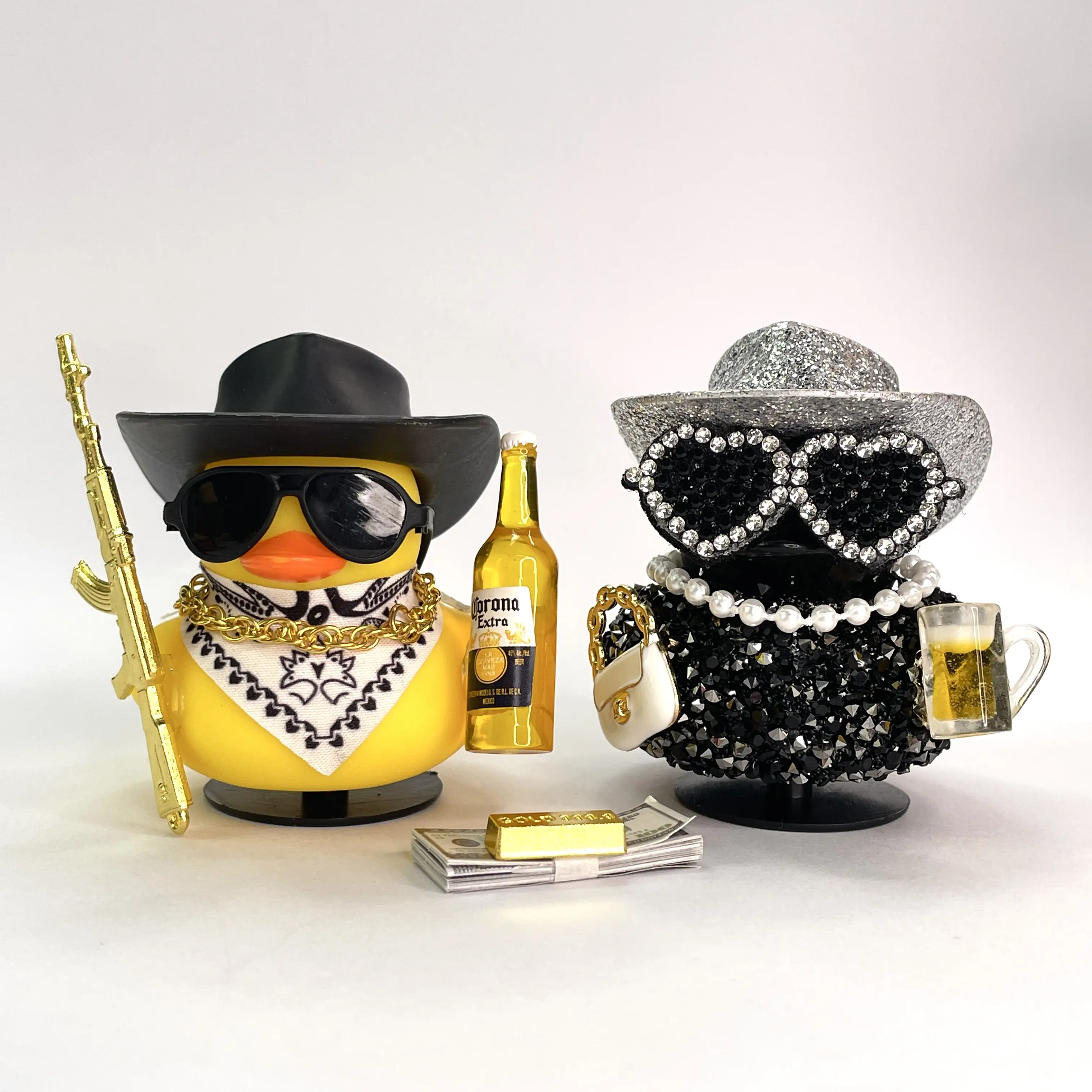 LaLa Buchona Duck-Diy By Yours.cowboy rubber duck Car Interior Accessories