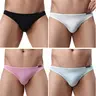 Men's Bikini Briefs Underwear 4 Pack Classic Low Rise Stretchy Hip Briefs Bikini, MultiColor S-XXL