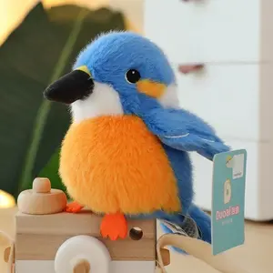 Lifelike Mini Bird Plush Stuffed Toy - Cute Fluffy Kawaii Forest Animal Doll, Soft Stuffed Toys for Kids, Ideal Birthday Christmas Gift, Stuffed Stuffed Toys, Plush Stuffed Toys