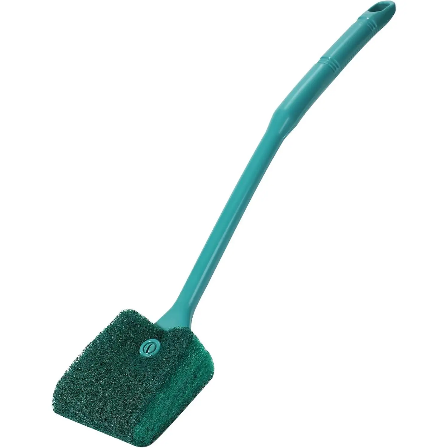 Aquaneat Aquarium Cleaning Tool Kit - 12.5-Inch Long Handle Double-Sided Sponge Brush, 3"x2.5" Algae Scraper, Hanging Hole, Easy Storage, Glass Tank Compatibility, Efficient Algae Removal