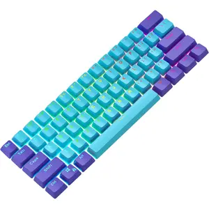 Keycaps 60 Percent 104 Backlit PBT Key Cap Set for 60% Gaming Keyboard MX Switches(Shen2)