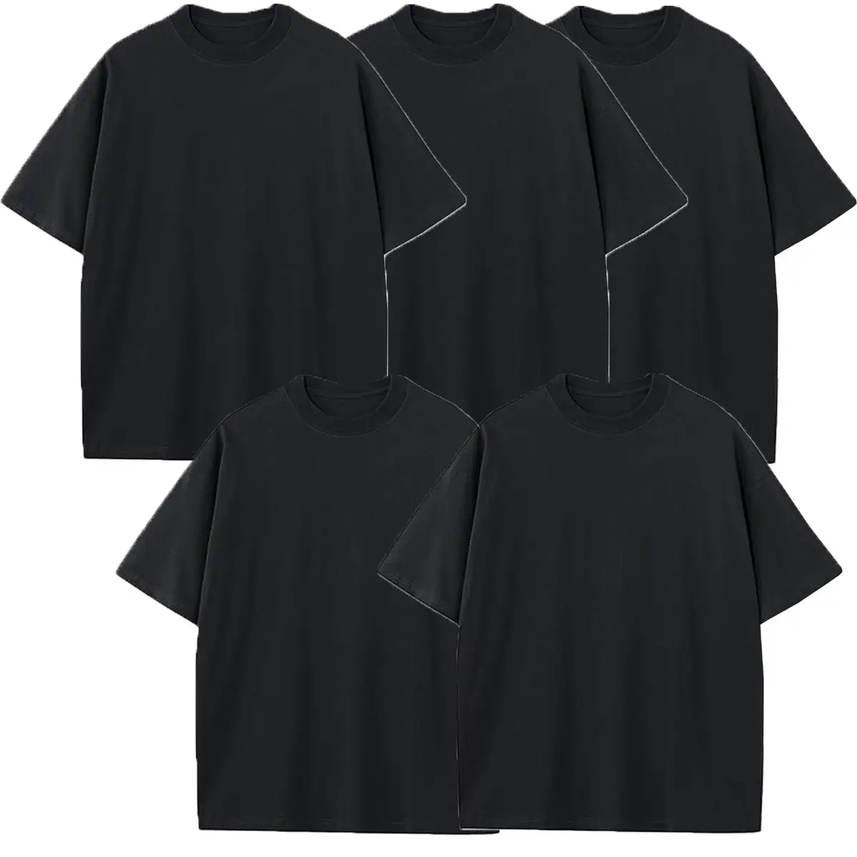 (5 Pack) Black-Black-Black-Black-Black