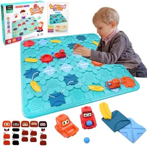 King Size Tractor Kids Logical Board Game - Lego Compatible, Designed for Ages 3+, Featuring different challenge levels