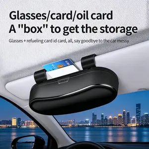 Universal Car Sunglass Holder, Abs Material, //, Portable & Durable, Vehicle Eyewear Organizer, Sun Glasses Clip