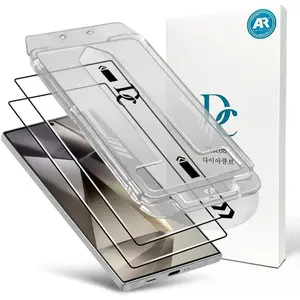 2 PACK AR Screen Protector Compatible with  Galaxy S24 Ultra with Auto Dust Removal Installation Frame, Anti-Reflective [Support Fingerprint Unlock] 9H Tempered Glass, Scratch Resistance, Fingerprint Resistant, Ultra  Clear