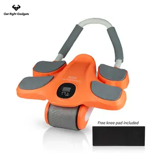 (Get Right Gadgets) Ab Roller Wheels with Elbow Support, Automatic Rebound | Home Gym Exercise Roller for Abs | Work From Home Fitness System