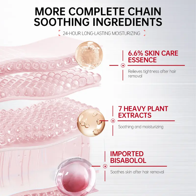 VGO Hair Removal Cream for Women & Men, 120ml / 4.06oz Body Care Wax Body Care Unisex Gentle Comfort Cosmetic-A 3