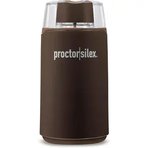 Proctor Silex Electric Coffee Grinder Stainless SteeL blades 12 cups Brown