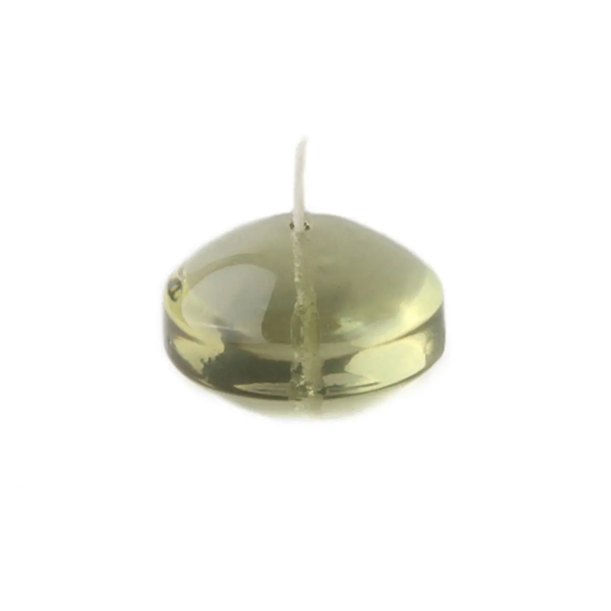 Jeco CFG-107 1.75 in. Clear Sage Gel Floating Candles, Green - 12 Piece per Box