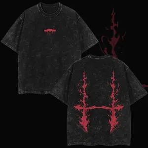 AnimeX V2 "Womb Cursed Choso" Jujutsu Kaisen Retro Vintage Unisex Oversize Anime Manga Acid Washed Heavyweight , Anime Merch, Gift For Anime Fan, Weeaboo. MMI