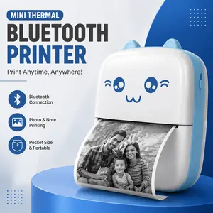 Mini Portable Thermal Printer Pocket Photo Printer Wireless Bluetooth Printing - USA Delivery