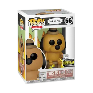 Funko Pop This Is Fine Dog Entertainment Earth Exclusive