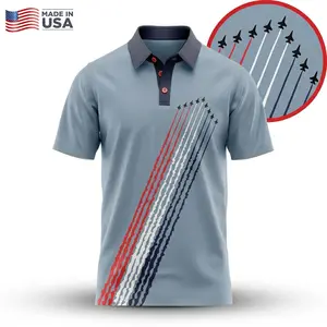 Tee4daddy - Flyover Formation Polo Golf Shirt A250, Comfortable Streetwear, Men Polo Shirt, Casual Streetwear outdoorfun outdoorfun