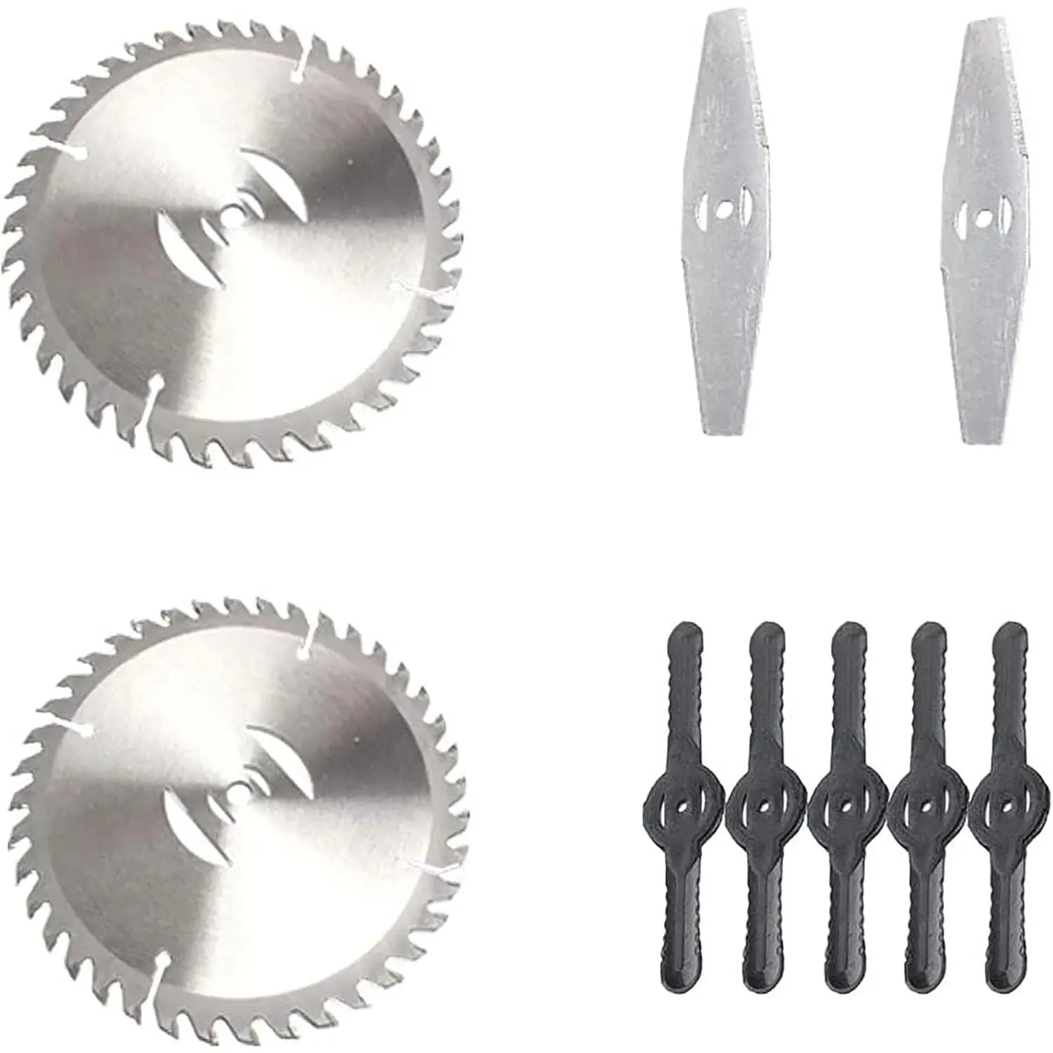 Replacement Blades,Electric Battery Powered Weed Wacker Attachments,Brush Cutter Trimmer Head,3 Kinds of Adjustable Blades,Garden Trimmer Accessories, Yard, Villa