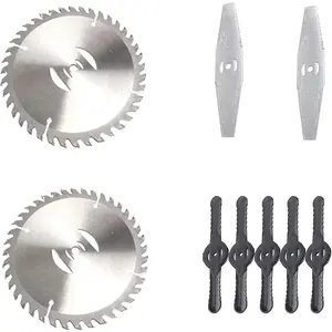 Replacement Blades,Electric Battery Powered Weed Wacker Attachments,Brush Cutter Trimmer Head,3 Kinds of Adjustable Blades,Garden Trimmer Accessories