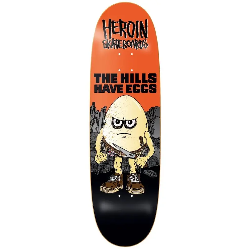 Heroin Hills Have Eggs 9.5 Egg Shape Symmetric Skateboard, Sports & Outdoor Skating Equipment