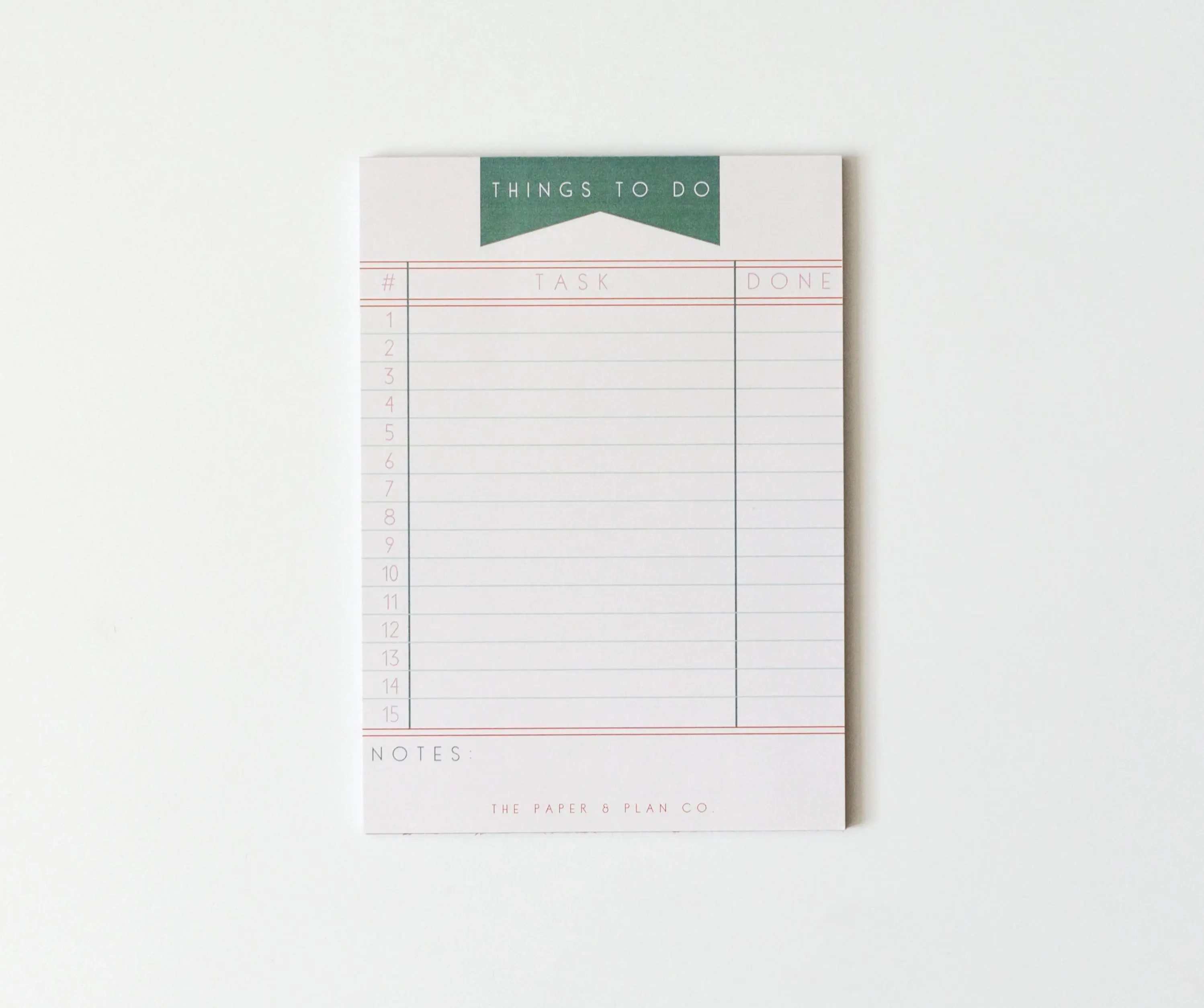 Things to Do Notepad