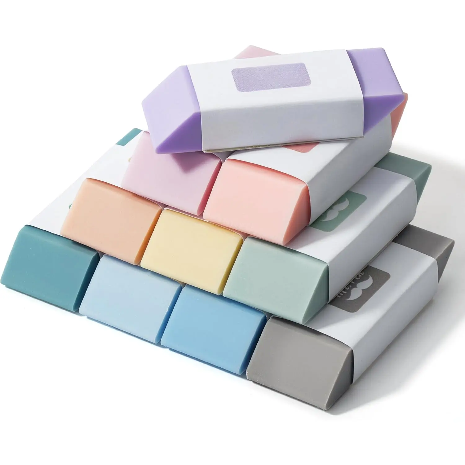 - Erasers, 10 Pack, cil Eraser, Morandi Colors, Erasers for cils, to School Supplies - Erasers, 10 Pack, cil Eraser, Morandi Colors, Erasers for cils, to School Supplies