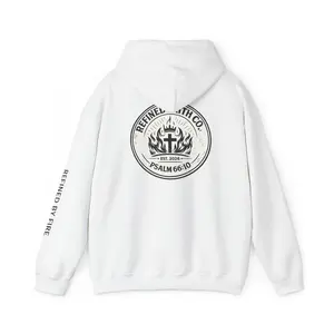 Refined By Fire cross flame emblem Hoodie