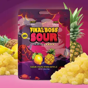Final Boss Sour - Yuzu Pineapple Level 4 Fruit Candy, 1-Pack or 4-Pack Options