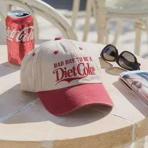 Trendy Funny Hat – “Bad Day To Be a Diet Coke” Embroidered Dad Cap, Summer Baseball Hat, Soda Lover Gift