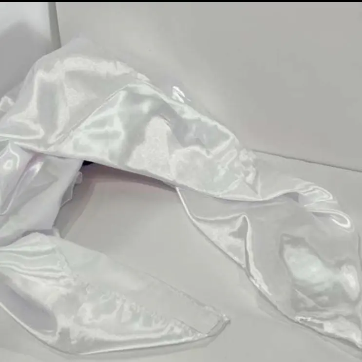 White silk scarf