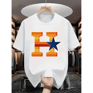 Houston Baseball T-Shirt Perfect for Team Events and Daily Wear Suitable for Machine Washing Casual Style