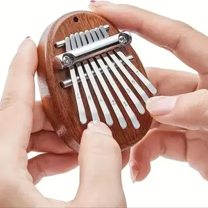 8 Key Mini Wood Kalimba  Exquisite Finger Thumb Piano Marimba Musical Good Accessories Pendant Gift