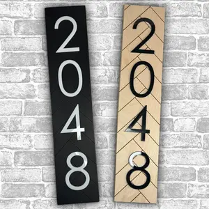 House Number Address Sign, Vertical House Numbers, New Home Decor, Modern Farmhouse Welcome, Housewarming Gift