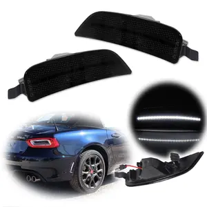 2PCS For 2016 2017 2018 2019 2020 2021 2022 2023 Mazda MX-5 Miata Smoke Lens White LED Rear Side Marker lamps Lights,Replace OEM NA1J-51-5H0C, NA1J-51-5J0C