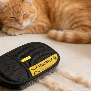 Pet Static Hair Removal Glove,Pet Hair Cleaning Glove, Pet Hair Removal Tool,Dog & Cat Grooming Supplies Manual Hair Remover Roller Mini Travel Pet Hair Remover Roller