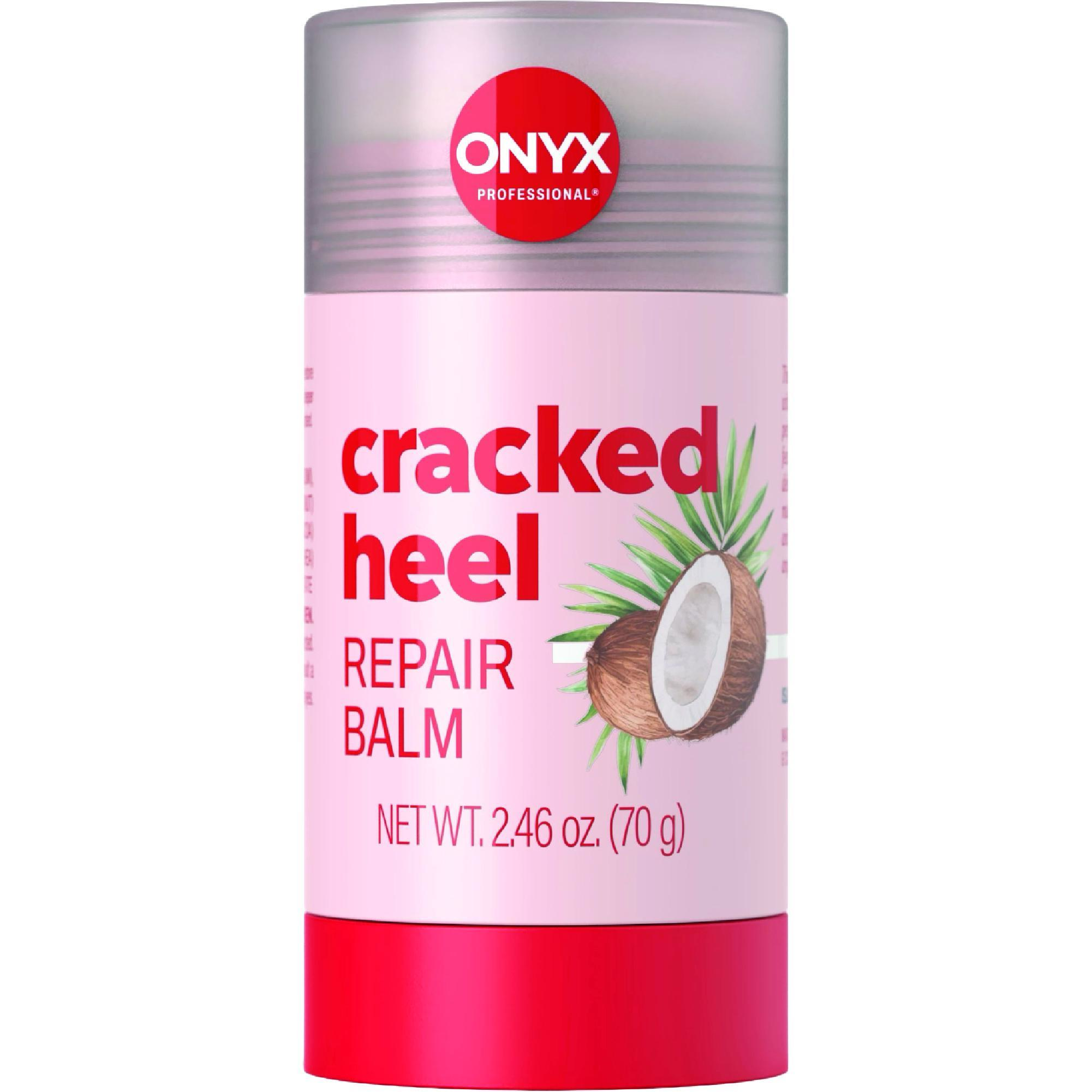 Onyx Professional Cracked Heel Repair Balm Stick for Dry Cracked Feet Treatment, Coconut Scent, 1 pack - Moisturizing Foot Balm, Rolls On, No Mess Like Foot Cream or Foot Lotion, Heel Treatment
