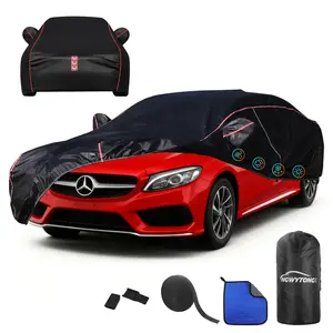 Car Cover for Mercedes-Benz C-Class 2008-2025,All-Around Fastening 60s Quick-Install, 4 Upgrades for Car Cover Waterproof All ,Cars Accessories Waterproof Full Exterior Cover Weather Car Cover Car Cover Custom FitWeather