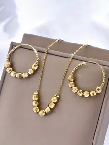 3-Piece Fashionable Minimalist Matching Jewelry Set, Stylish Versatile for Everyday Wear, Ideal for Casual or Semi-Formal Occasions