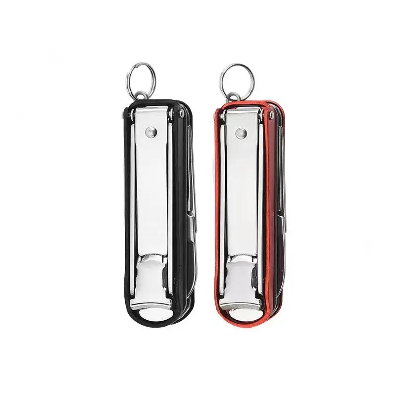 Stainless Steel Folding Nail Clipper, Portable Nail Clipper with File, Nail Care Tool for Home & Travel, Professional Hand Tool for Men & Women